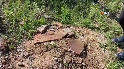 Romalılardan kalma mezar odasını talan ettiler