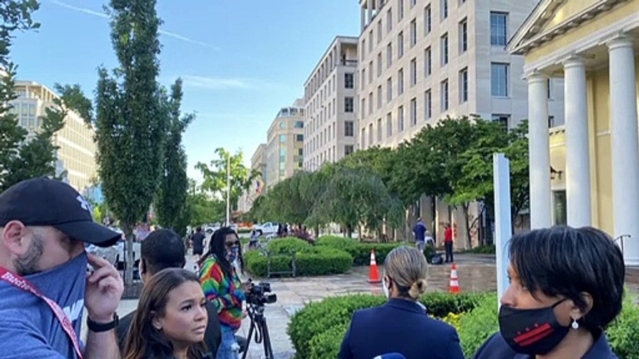 Ansage gegen Trump: Washington im Zeichen von 'Black Lives Matter'