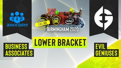 Dota2 - Evil Geniusses vs. business associates - Game 1 - ESL One Birmingham 2020 - Lower Bracket - NA