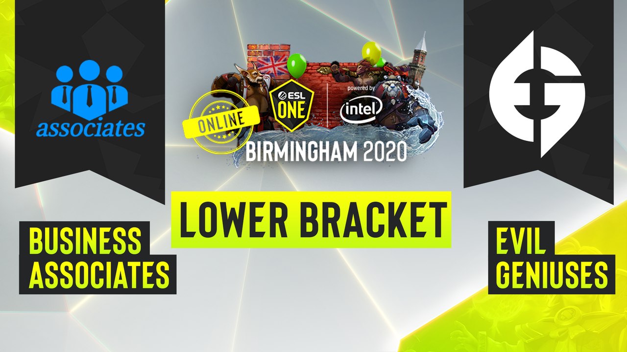 Dota2 - Evil Geniusses vs. business associates - Game 1 - ESL One Birmingham 2020 - Lower Bracket - NA