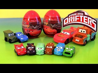 Download Video: Cars Micro Drifters Easter Eggs Holiday Edition Toy Surprise 2013 Buildable Toys Disney Pixar