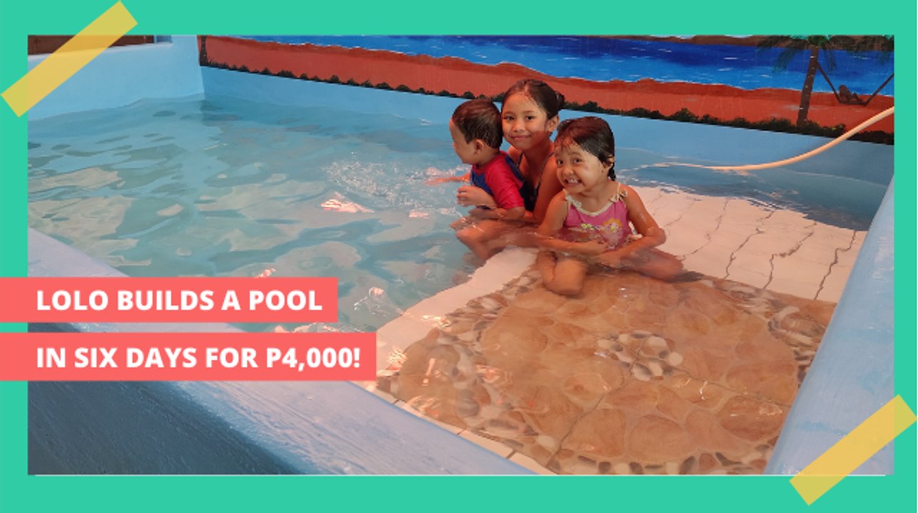Lolo Builds A Pool In Four Days For P4,000