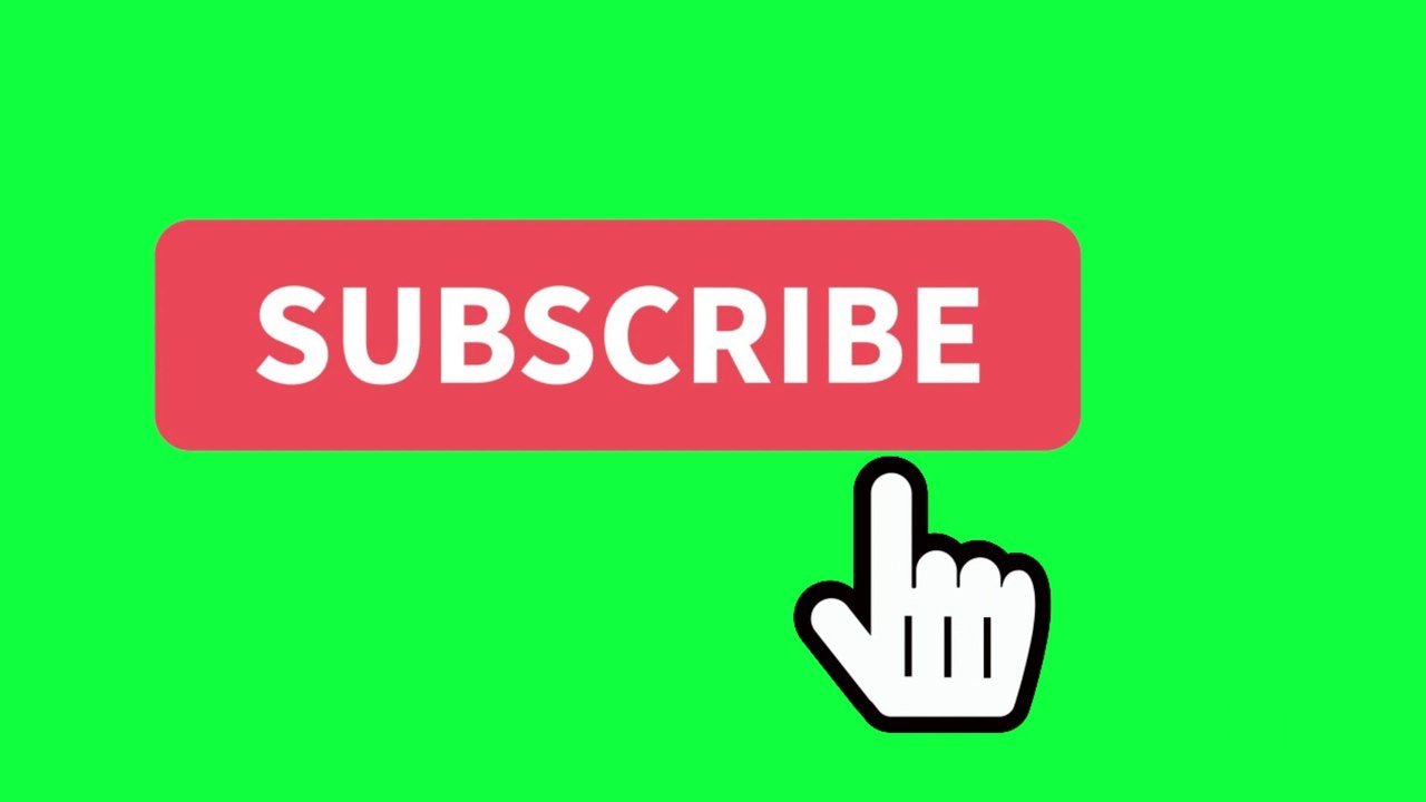 Green Screen Subscribe Button | Facebook Like | Instagram Heart