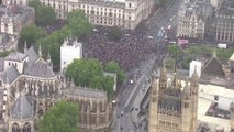 Les images d'une forte mobilisation à Londres contre le racisme et les violences policières