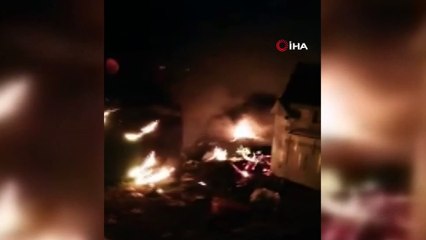 Çöp konteynerlerini ateşe verdiler, köy muhtarı isyan etti