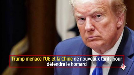 Trump menace l'UE et la Chine de nouveaux tarifs pour défendre le homard