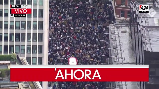Protestas en Londres por la muerte de George Floyd