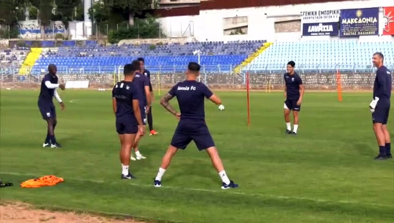 Ο Συμεών στην προπόνηση του ΠΑΣ Λαμία