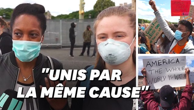 Mort de George FLoyd: Des manifestants devant l'ambassade américaine à Paris