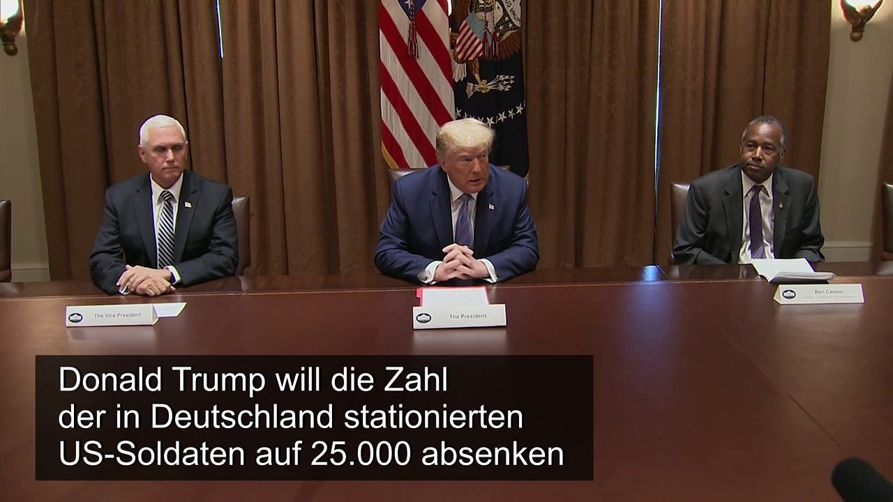 Trump will tausende US-Soldaten aus Deutschland abziehen