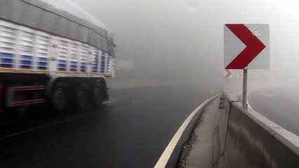 Bolu Dağı'nda sağanak ve yoğun sis - DÜZCE