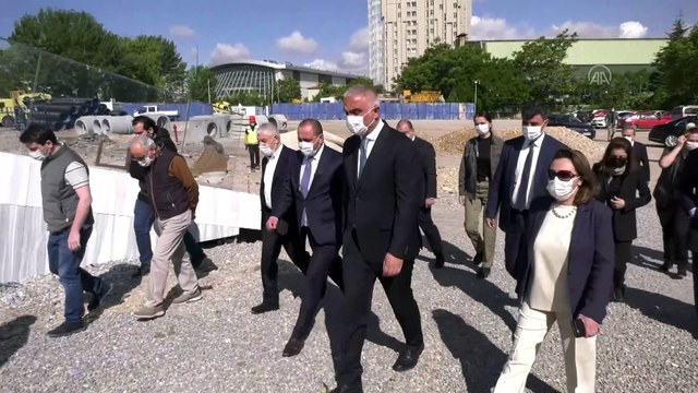 Kültür ve Turizm Bakanı Ersoy, yapımı devam eden yeni CSO binasını inceledi - ANKARA