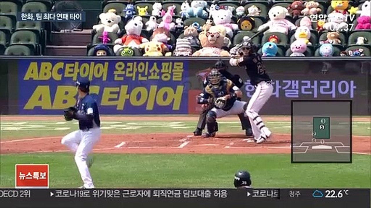 [프로야구] 한화, 출구없는 13연패…NC 4연승