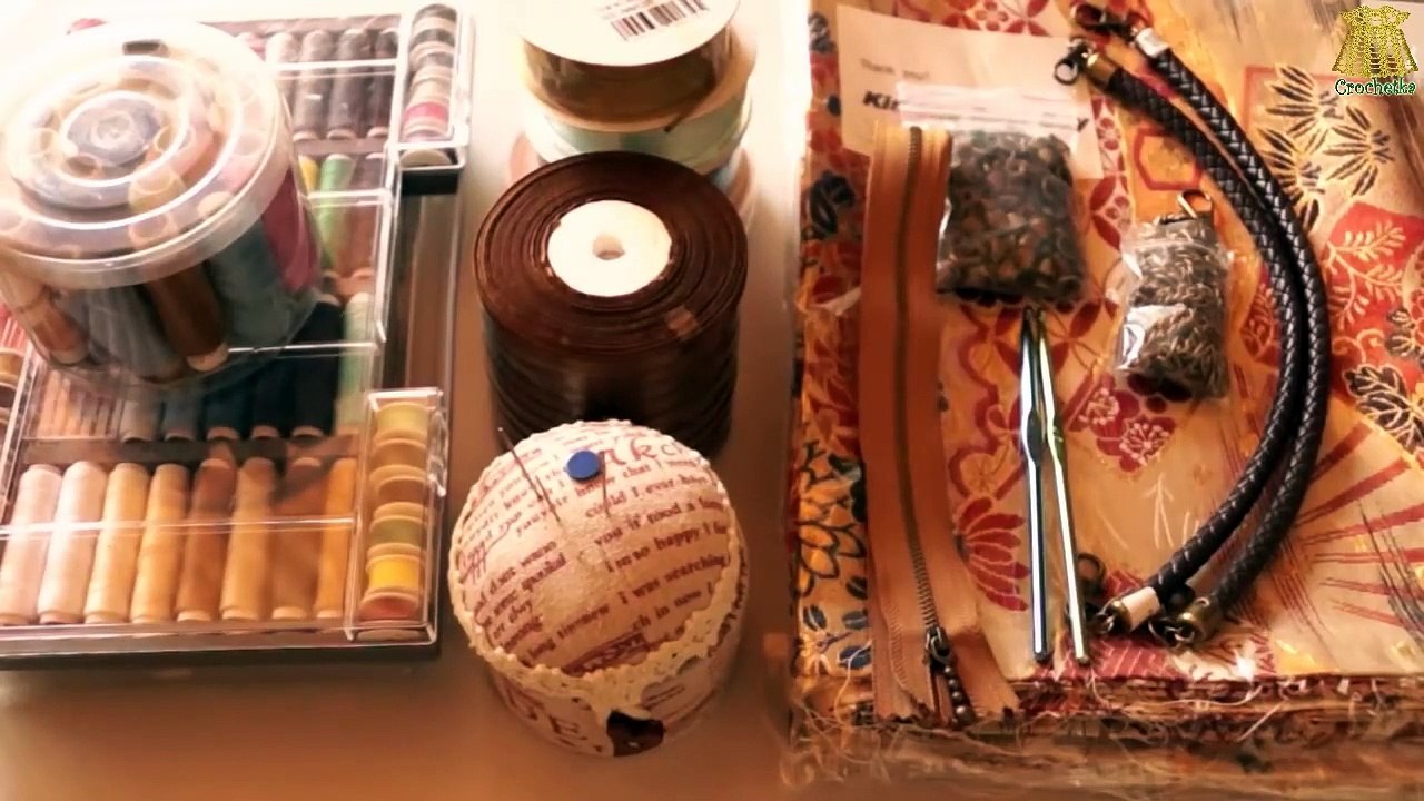 Сумка-трансформер из атласных лент ♥ Мастер-класс ♥ Crochet bag satin ribbons Crochetka design DIY