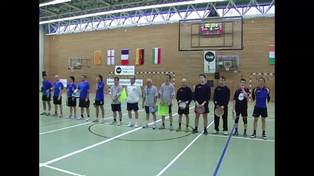 TAMBURELLO DEUTCHLAND - INEF BARCELONA (3/4 cl. final men) 14th European Cup Tamburello Indoor Koln 2007