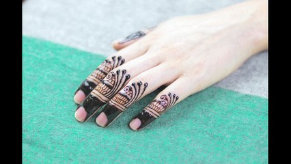 Most Beautiful Simple Finger Mehndi Design For Eid - Eid Mehndi Video - Eid ke liye mehndi design