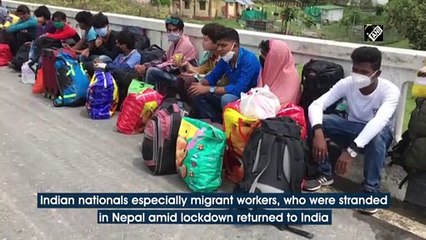 COVID-19: Stranded Indians return home from Nepal