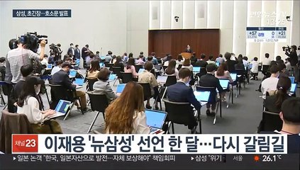 '뉴삼성' 선언 한 달 만에 구속 기로…삼성 초긴장