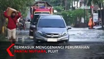 Perumahan Mewah Pantai Mutiara di Jakarta Utara Terdampak Banjir Rob