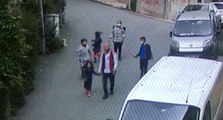 Beyoğlu’ndaki kazada mucize kurtuluş kamerada
