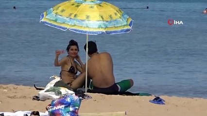 Plajlar pandemi sonrası en yoğun günlerini yaşıyor