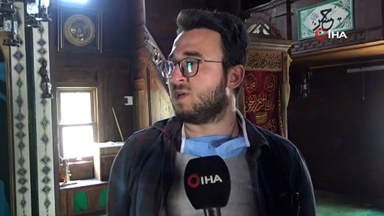 Çivi çakılmadan yapılan tarihi cami 136 yıldır ibadete açık