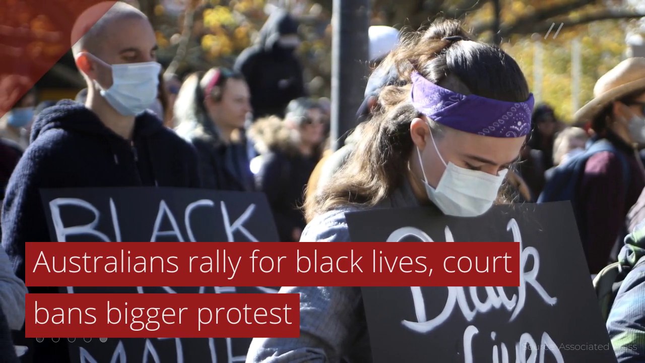 Australians rally for black lives, court bans bigger protest, and other top stories from June 07, 2020.