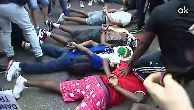 Miles de personas claman en Madrid contra el racismo y en honor a George Floyd