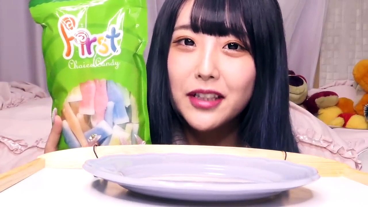 【ASMR】ワックスボトルキャンディー咀嚼音_wax bottle candy
