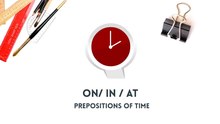 Prepositions of Time - On | Prepositions in English Grammar | Learn Prepositions in English
