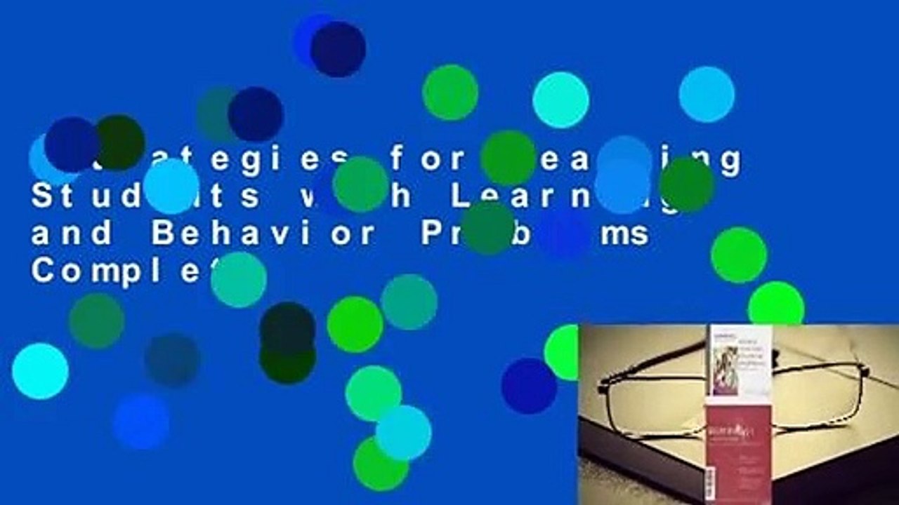 Strategies for Teaching Students with Learning and Behavior Problems Complete