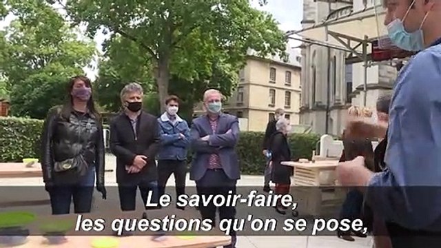 A la basilique de Saint-Denis, des ateliers participatifs avant le remontage de la flèche