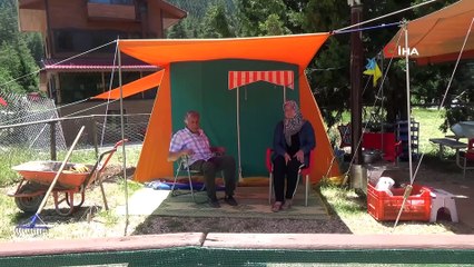 Koronadan kaçan Başkonuş Yaylası'na çıktı