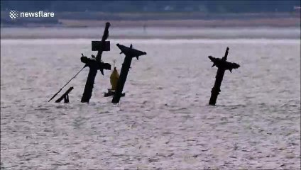 Contractor sought to cut masts off shipwreck loaded with explosives in Kent, UK