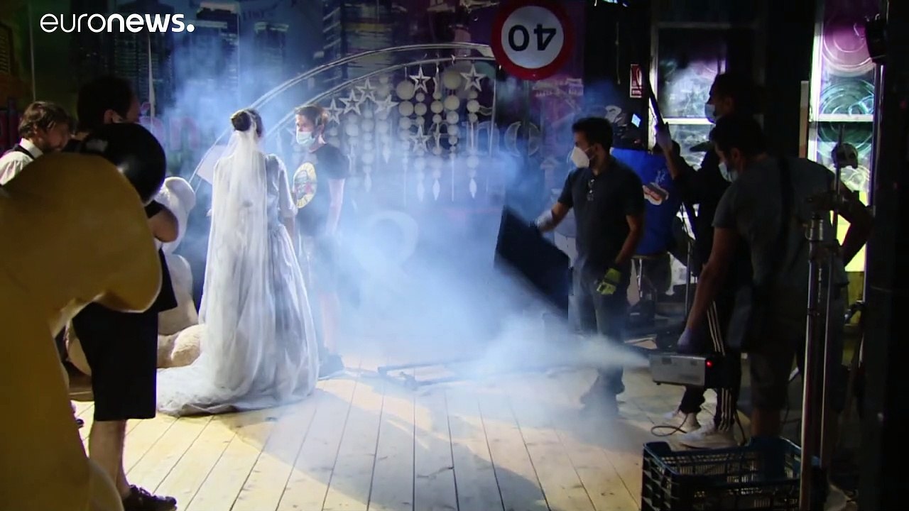 Spanish horror movie crew back on set after two-month virus shutdown