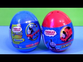 Скачать видео: Thomas and Friends Toy Surprise From Take and Play James easter eggs unwrapping by Disneycollector