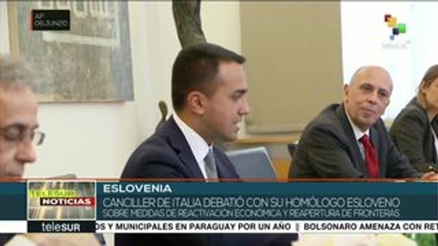 Cancilleres de Italia y Eslovenia sostienen encuentro