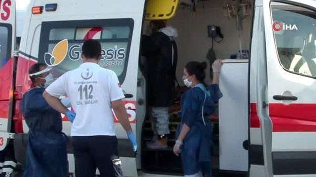 Corona virüsü vakası taşıyan ambulans kaza yaptı