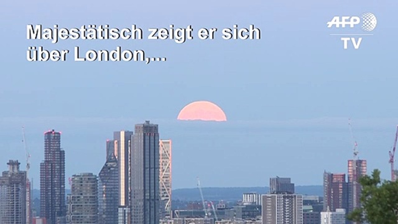 'Erdbeermond' verzückt Fans in London
