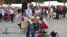 Nirvana -smells like teen spirit (cover by best friend band) street performers