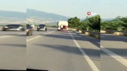 Patenli gençlerin tehlikeli yolculuğu kamerada