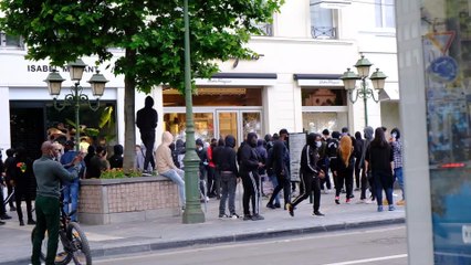 Des casseurs à Bruxelles après la manifestation Black Lives Matter