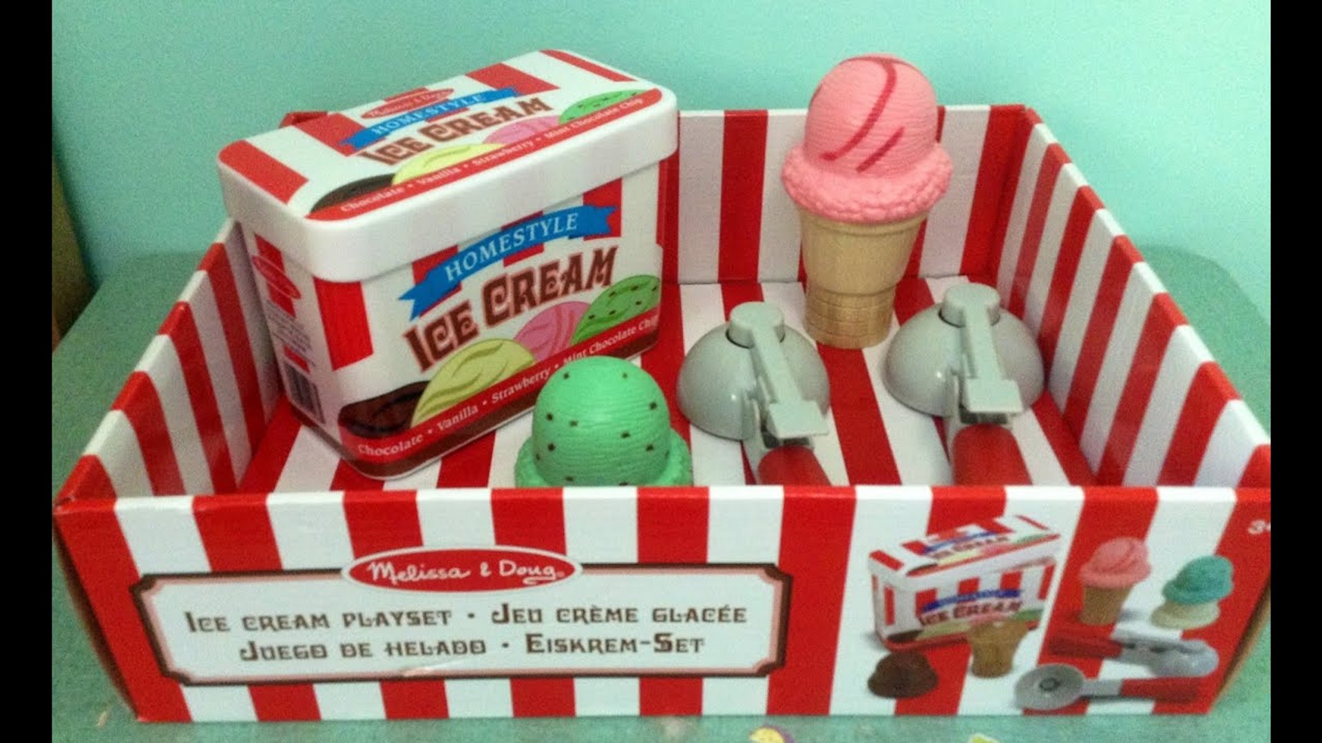 melissa and doug ice cream cone playset