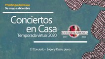 Concierto II TEMPORADA VIRTUAL 2020: Evgeny Kissin, piano