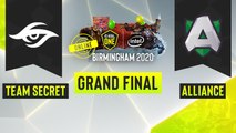 Dota2 - Alliance vs. Team Secret - Game 2 - ESL One Birmingham 2020 - Grand Final - EU