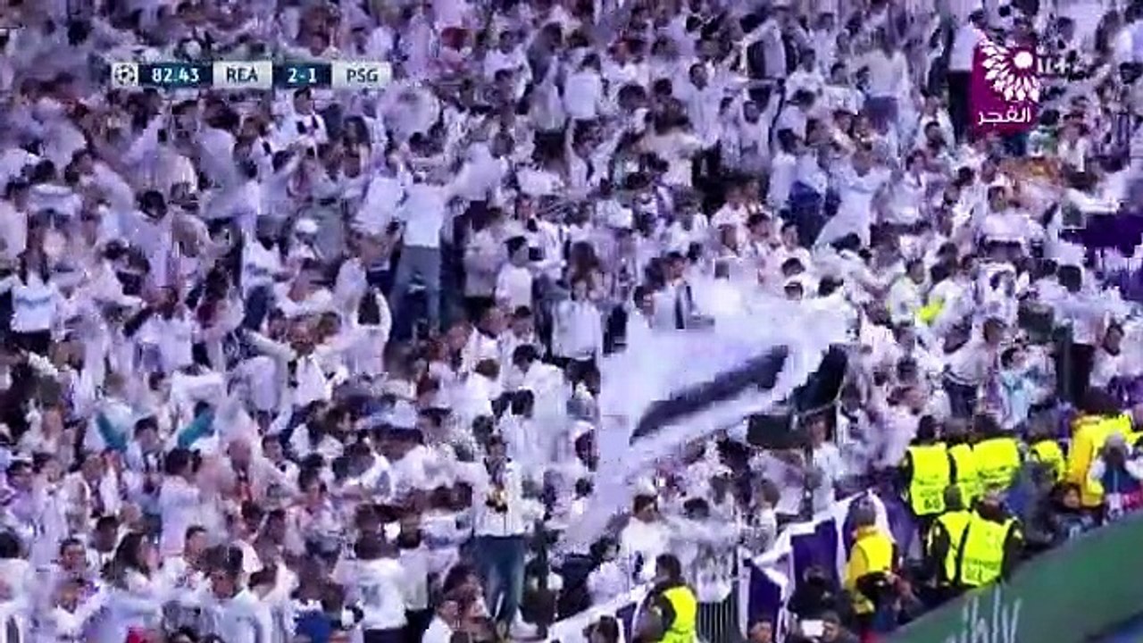 شاهد الهدف الثاني لصالح ريال مدريد في شباك باريس سان جيرمان -HD