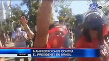 Manifestaciones contra el presidente en Brasil