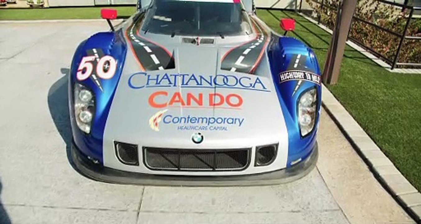 Racing Car On Display Outdoors In A Car Show