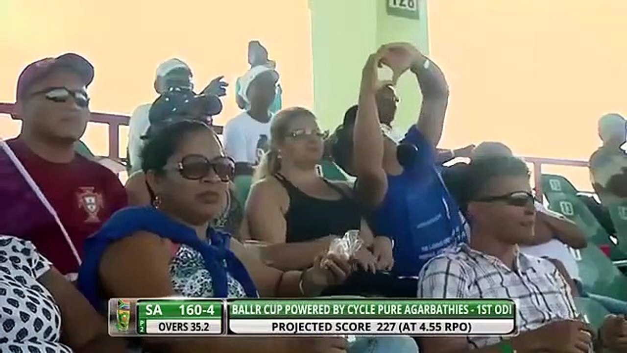 Sunil narine 6-27 vs SouthAfrica in 1st match Tri-Nation Series at Providence in 2016