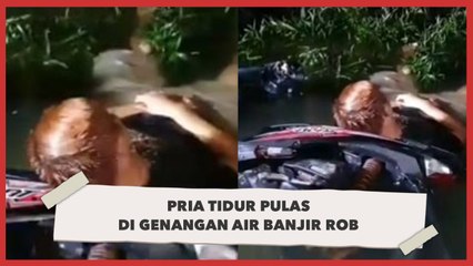 Tertidur Pulas di Genangan Air, Pria Mabuk Sempat Bangun Tapi Tidur Lagi
